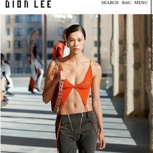 NWT dion lee bra top small